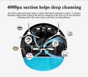 ABIR G20 <span class=keywords><strong>Aspirateur</strong></span> robot intelligent avec bac à <span class=keywords><strong>poussière</strong></span>, haute qualité, forte aspiration, grande capacité, filtre à <span class=keywords><strong>eau</strong></span> approuvé en Allemagne - Product Image 5