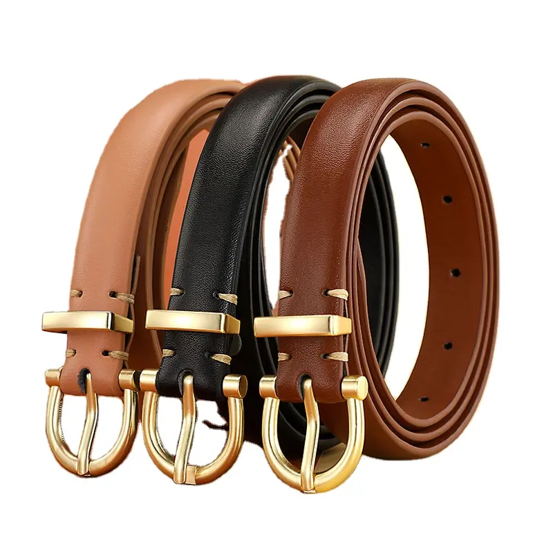 Dermis simple fashion choker casual belts with alloy buckles jeans belts for women