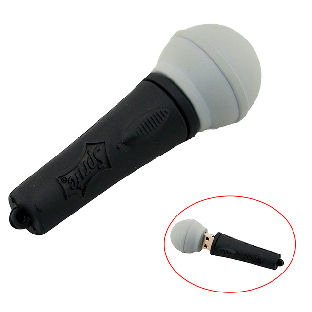 Sale PVC Material Flash Disk Microphone Shape Flash Drive 3.0 Wholesale Pendrive 512mb Usb Stick Usb Flash Drive Oem Mini Usb