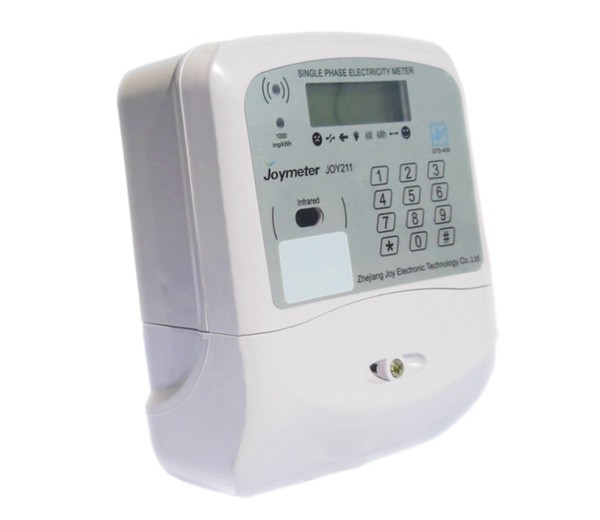 Single Phase Two Wire Sts Prepaid Electricity Meter Integrated with Membrane Keypad Token Meter with No Cards