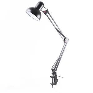 Classical Study Office Table Lamps With Adjustable Angle Clip Lamp Of Industrial Style Metal Table Light E27