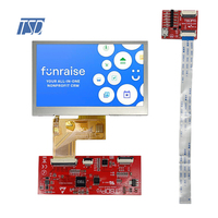 Módulos de Pantalla LCD TFT con Interfaz HMI, Pantalla Capacitiva LCD de 4.3 Pulgadas, Protocolo de Interfaz UART, Resolución 480x272