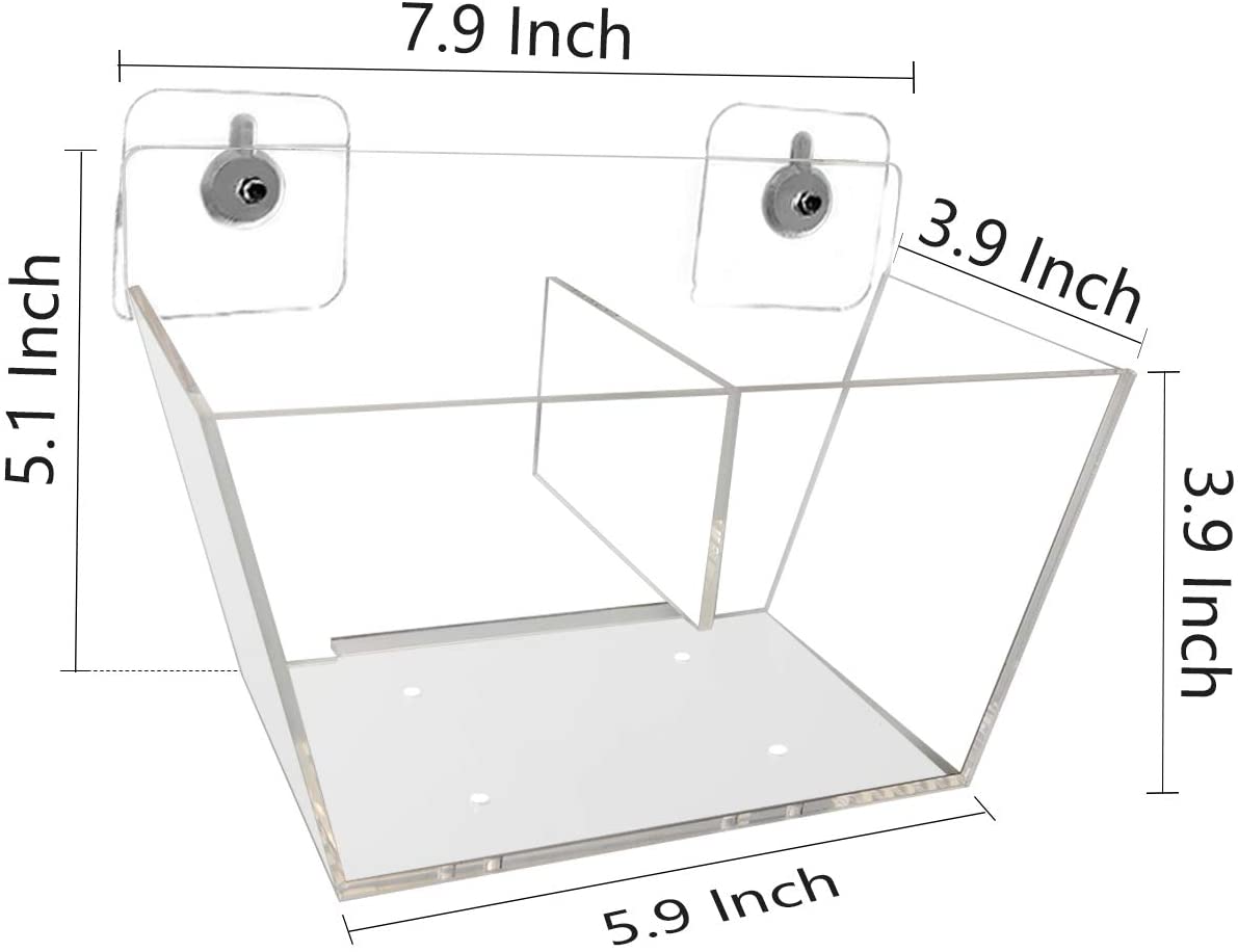 acrylic window plant shelf