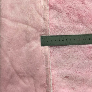 Vải Lông Thỏ Giả Sợi Tổng Hợp Polyester Màu Hồng Nhuộm Màu Trơn 12MM - Product Image 6