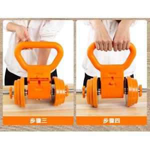 Kettlebell portatile in ferro e acciaio con impugnatura in gomma per palestra Indoor e Outdoor Fitness uomo e donna strumento Fitness - Product Image 2