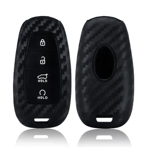 Étui à clés en silicone pour Hyundai Palisade 2023 Tucson <span class=keywords><strong>Santa</strong></span> <span class=keywords><strong>Fe</strong></span> 2021 <span class=keywords><strong>2022</strong></span> Atos Solaris <span class=keywords><strong>Prime</strong></span> Nexo Sonata Staria Ioniq - Product Image 3