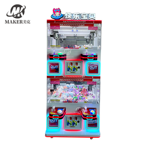 4인용 아케이드 게임 크레인 머신, 4인 플레이어용 인형 뽑기 기계, 프라이즈 존 미니 크레인 게임기 판매 - Product Image 3