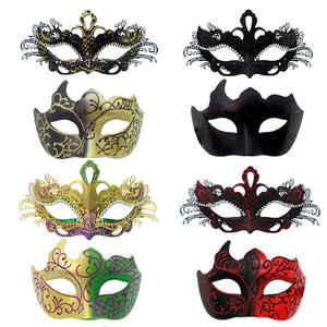 Máscara Veneciana de Plástico para <span class=keywords><strong>Halloween</strong></span>, Baile de Parejas, Fiesta de Disfraces, Media <span class=keywords><strong>Cara</strong></span>, <span class=keywords><strong>Pintada</strong></span> a Mano, para <span class=keywords><strong>Hombre</strong></span> y Mujer - Product Image 5