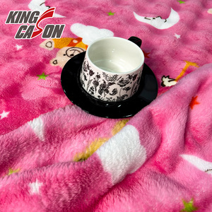 Kingcason affrettati ad acquistare tessuto in pile di flanella a bolle di colore Premium certificato OEKO-TEX a due lati per indumenti - Product Image 3