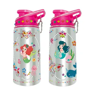 Botella de agua potable de unicornio y sirena para niños, regalo de cumpleaños, DIY, 2023