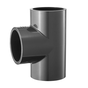 Conector de tubería de PVC, conexión en T upvc gris oscuro, venta al por mayor, hecho en China - Product Image 3