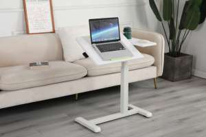 Ada Kantelbare Pneumatische Mobiele Staande Laptop Overbed Medische Tafel Rollende <span class=keywords><strong>Computer</strong></span> Kar Verplaatsbaar Bureau - Product Image 3