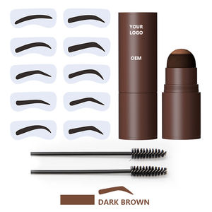 <span class=keywords><strong>Kit</strong></span> de pochoirs et poudre 3 couleurs pour <span class=keywords><strong>sourcils</strong></span> avec marque privée étanche OEM BASSE quantité minimale de commande Logo personnalisé - Product Image 3