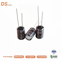 Condensateur électrolytique en aluminium 470uF 25V à traversée de circuit, à bornes radiales 8x12mm, faible ondulation 5000H pour alimentation à découpage et carte de circuit imprimé