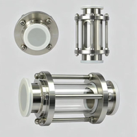 Vitre de contrôle tubulaire sanitaire droite en acier inoxydable SS304, type Tri-Clamp, pour conduites de l'industrie agroalimentaire, pharmaceutique et des boissons