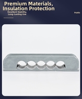 Support de câble en composite de fibre de verre FRP, pince d'isolation non conductrice, support de câble anti-corrosion