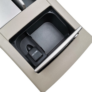 Toyota Camry Front Row Gear Shift Panel <b>Storage</b> <b>Box</b> With Cup Holder ABS <b>Material</b> Multifunctional Design - Product Image 3
