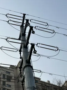 11KV Electric Power Transmission Towers Electric Power Transmission Steel Utility Pole High Tower