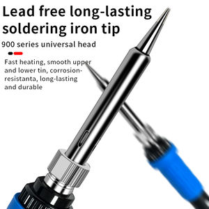 Fer à souder <span class=keywords><strong>orange</strong></span> 60W 220V Kit de fer à souder à température réglable Outil de soudage Pointe à souder Fil à souder Multimètre - Product Image 4