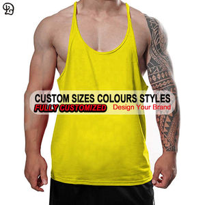 Canotte da allenamento per Bodybuilding da uomo personalizzate camicia leggera da allenamento in cotone senza maniche gilet solido abbigliamento da palestra - Product Image 6
