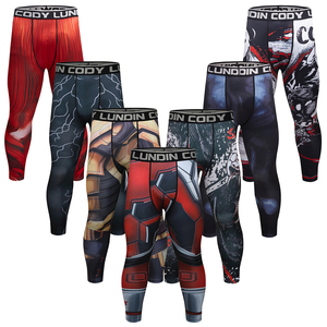 <span class=keywords><strong>Leggings</strong></span> aderenti a compressione da uomo che corrono sport pantaloni da allenamento <span class=keywords><strong>maschili</strong></span> da Jogging pantaloni da Yoga asciutti allenamento Fitness rapido - Product Image 2