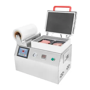 Food Plastic Containers Vacuum Skin Packing Machine Small Manual Packaging Sealer Tray Sealing Machine