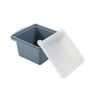 Nouveau bac de congélation en silicone pour soupes avec couvercle, cadre renforcé en acier, moule de congélation pour aliments pour bébés, bac de congélation à portions contrôlées - Product Image 3