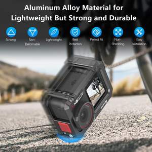 กรอบโลหะ Amazear สำหรับ DJI Osmo Action 3/4/5 Pro  โครงป้องกันอะลูมิเนียมอัลลอยด์  พร้อมฐาน Cold Shoe และเกลียวขนาด 1/4 - Product Image 6