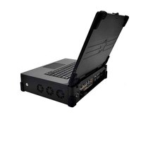 Boîtier d'ordinateur de bureau portable robuste ATX personnalisé de 15,6 pouces FHD avec 2 baies de disque dur avec alimentation avec ventilateur en stock