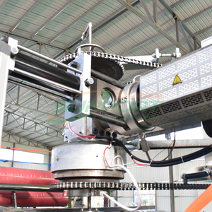 Plástico PE Geonet Advertencia Malla Rejilla Valla Red Línea de extrusión Máquina de fabricación de redes - Product Image 5