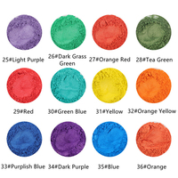 36 pots de 30ML, ensemble de pigments de poudre de Mica perle pour peinture, teinture, vernis à ongles, résine époxy, fabrication de bougies, bombes de bain, Slime