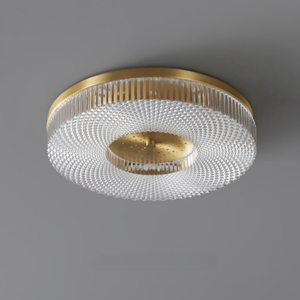 Chất lượng cao LED <span class=keywords><strong>Flush</strong></span> núi đèn trần với công nghiệp thiết kế hiện đại Brass kết thúc Acrylic Đèn bóng râm cho phòng ngủ phòng khách - Product Image 6