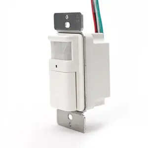 Interruptor de luz de 110V y 15 amperios, interruptor de pared con sensor PIR de 2020, interruptor de luz de movimiento con certificación UL