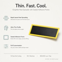 Feuille de diffusion de chaleur multicouche en graphite découpée sur mesure, coussin thermique en silicone pour téléphone, tablette, CPU, batterie