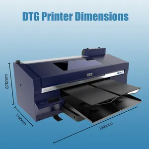 फैक्टरी थोक सबसे सस्ता डीटीजी कस्टम टी शर्ट प्रिंटर प्रिंटिंग मशीन 3 पीसी i3200 प्रिंटहेड के साथ
