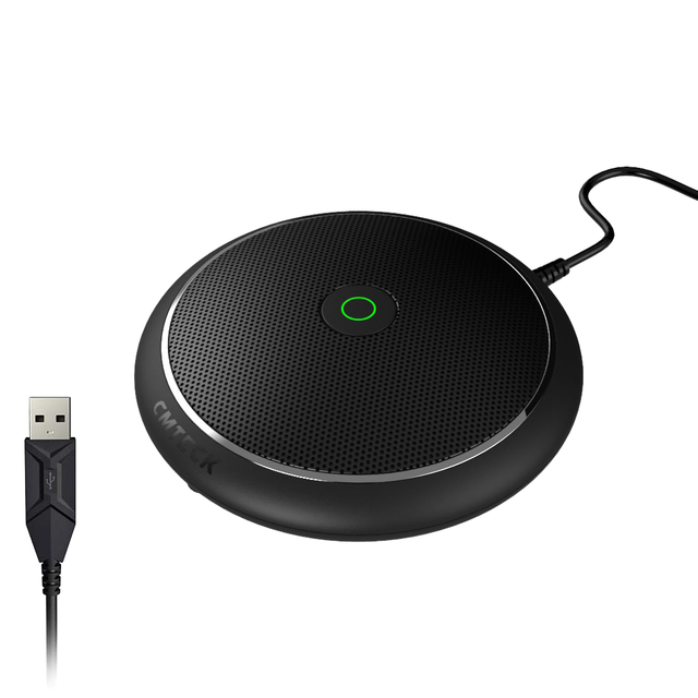 CMTECK CM003 Portable USB Computer Desktop Condenser Microphone 360°Omni-directional Conference Mic for Meeting Studio Recording