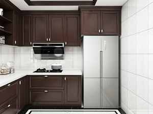 Revestimiento de Pared para Cocina Moderna en Forma de U, Impermeable, de Melamina, Chapa de Madera Duradera para Villa o Apartamento - Product Image 4