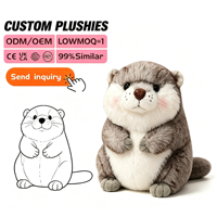 Boneka Beruang Laut Lucu OEM, Bantal Hewan Isi Dakron, Boneka Peluk Penenang, Boneka Mainan, Hadiah Pereda Stres