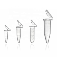 Tube à centrifuger à fond conique en plastique PP de 50ml avec échelle 15ml