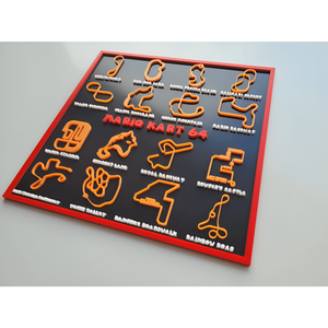 Mario Kart N64 Pista di Corsa Arte Murale 3D Hueforge Art - Product Image 1