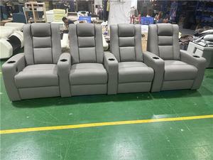 Dubai <span class=keywords><strong>theater</strong></span> cinema elektrik 4 kursi lift up kursi kulit sapi kursi malas mebel daya panas pijat Film sofa ruang - Product Image 2