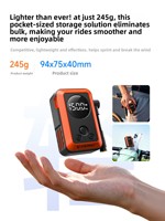 Pompe à air portable ETENWOLF Yilang en aluminium, alimentée par batterie, avec manomètre et sac de rangement, pour vélos de route et motos