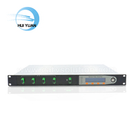 Amplificateur optique WDM EYDFA 1550 nm, 4 ports, 20 dBm, puissance de sortie élevée, connecteur SC/APC, fibre POE/GSM pour réseau CATV
