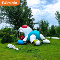 Escultura de Astronauta Bebé de Dibujos Animados Grande, para Decoración de Jardín, Parque o Césped, en Pose de Dormir