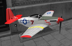 Petit avion RC <span class=keywords><strong>P51D</strong></span>, envergure 400 mm, 4 canaux, prêt à voler, avion gyroscopique, système de stabilisation à 6 axes - Product Image 4