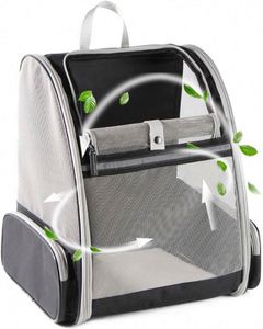 Free Sample Pet <b>Backpack</b> <b>Carrier</b> for Small Cats <b>Dogs</b> Ventilated Design, Safety Straps Buckle Support Collapsible Designed for - Product Image 1