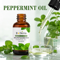 Échantillon Gratuit Huile Essentielle de Menthe Poivrée 100% Pure Premium en Vrac Distillée à la Vapeur Ingrédients Naturels pour Soins des Cheveux et du Corps Aromathérapie