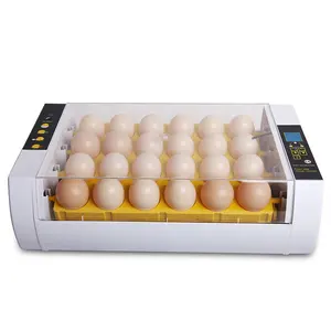 HHD New best quality mini automatic 24 egg incubator for chicken guinea fowl eggs
