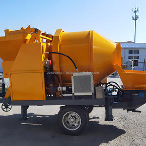 Pompe à béton mobile avec mélangeur avec moteur diesel pompes à béton camion malaxeur - Product Image 4