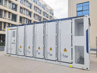 Système de batterie lithium-ion 500 kW, armoire de stockage photovoltaïque 500 kWh hors réseau/sur réseau, onduleur hybride BMS à refroidissement liquide